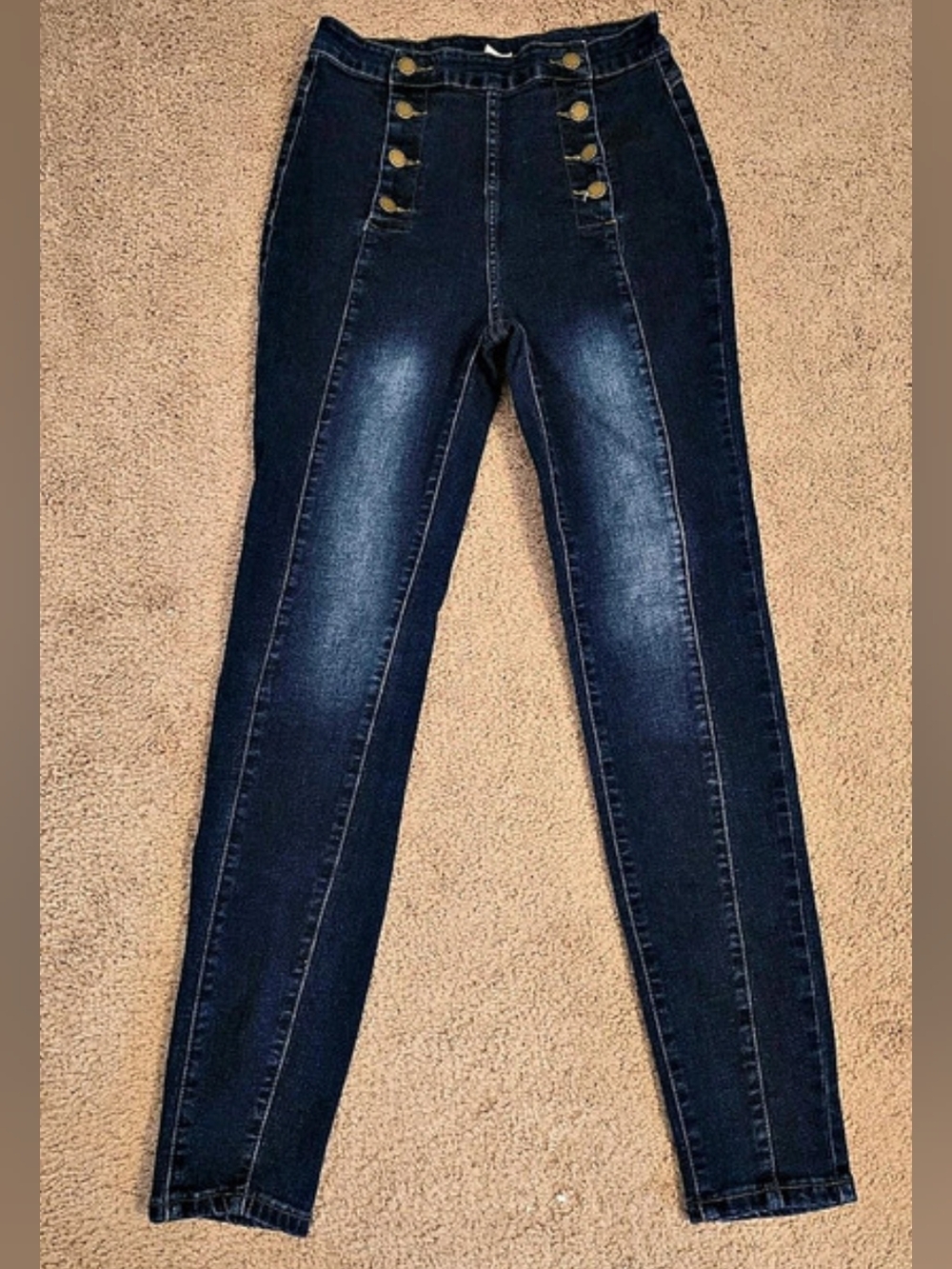 SHEIN Skinny Jeans Waist 28 Blue Like New